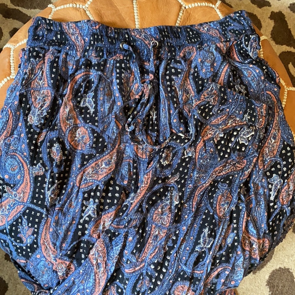 Lightweight Paisley Print Summer Pant - Boho
